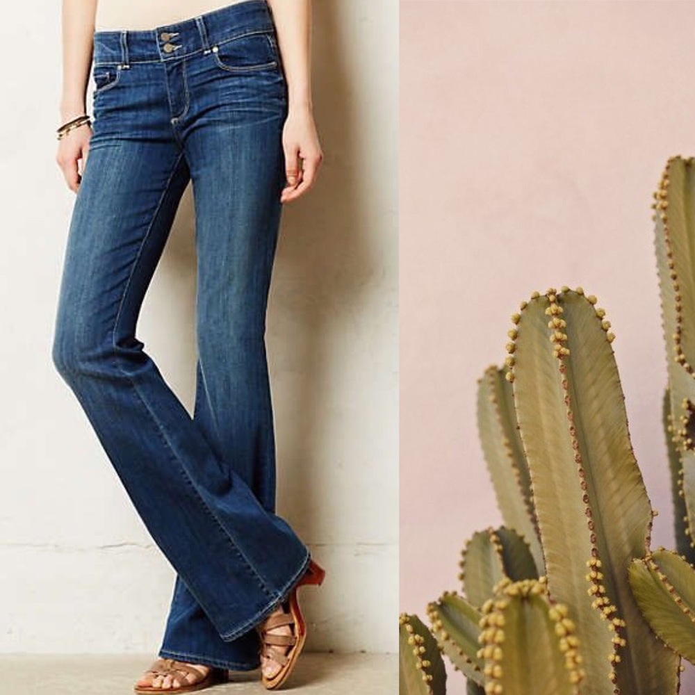 SOLD - Paige Hidden Hills Bootcut Jeans Blue